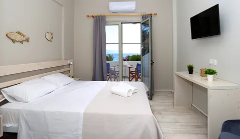Δωμάτιο Θέα με θέα θάλασσα και μπαλκόνι